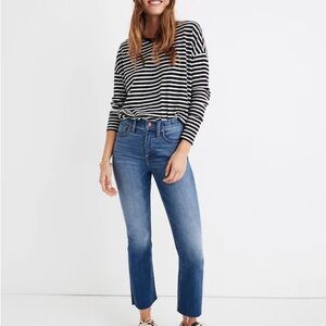 MadeWell Cali Demi-Boot Jeans in Kemper Wash: Back-Seam Edition Size 27